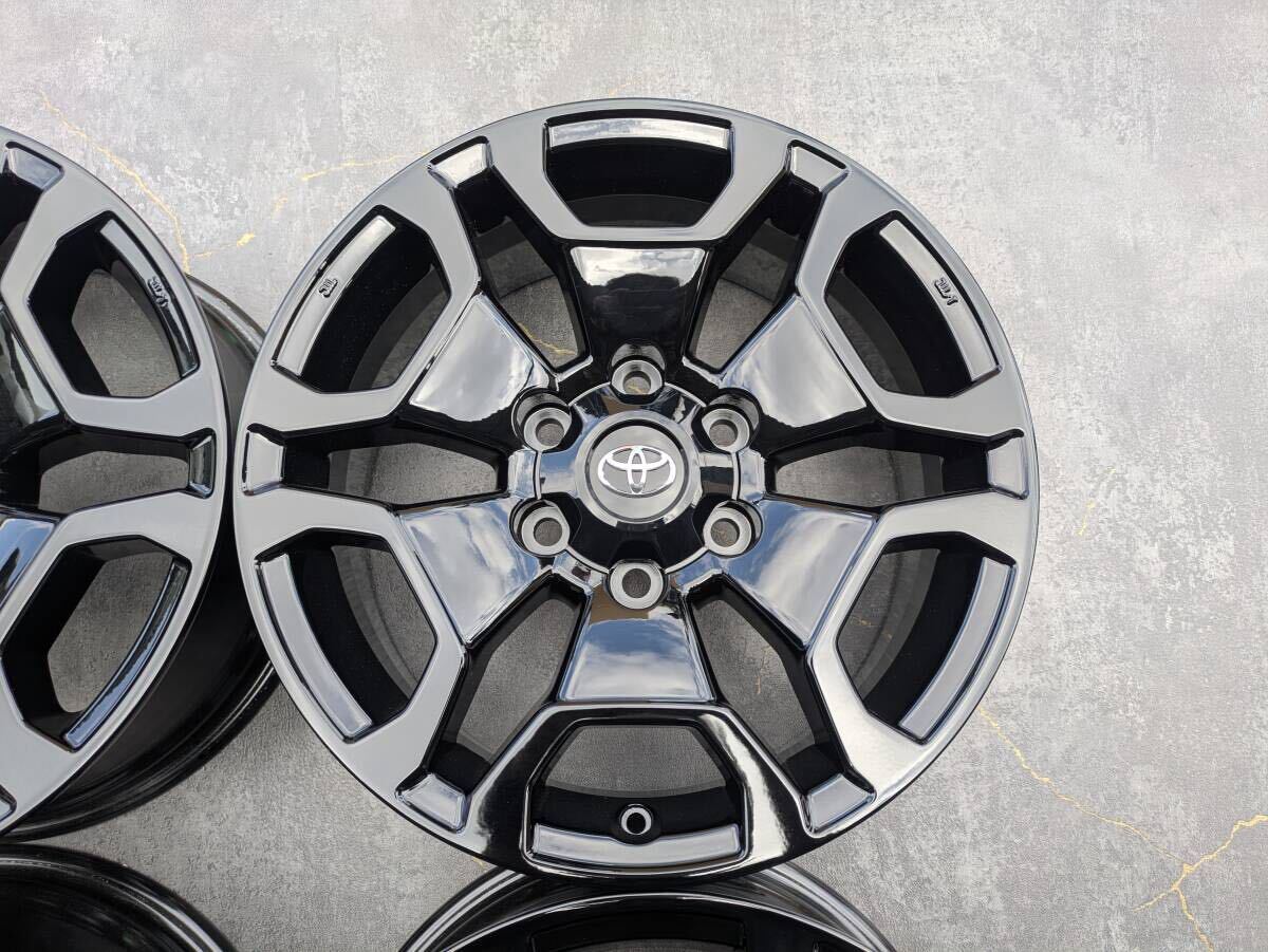 トヨタ ハイラックス REVO エンケイ製 純正 18インチ 7.5J +30 PCD139.7 グロスブラック 4本