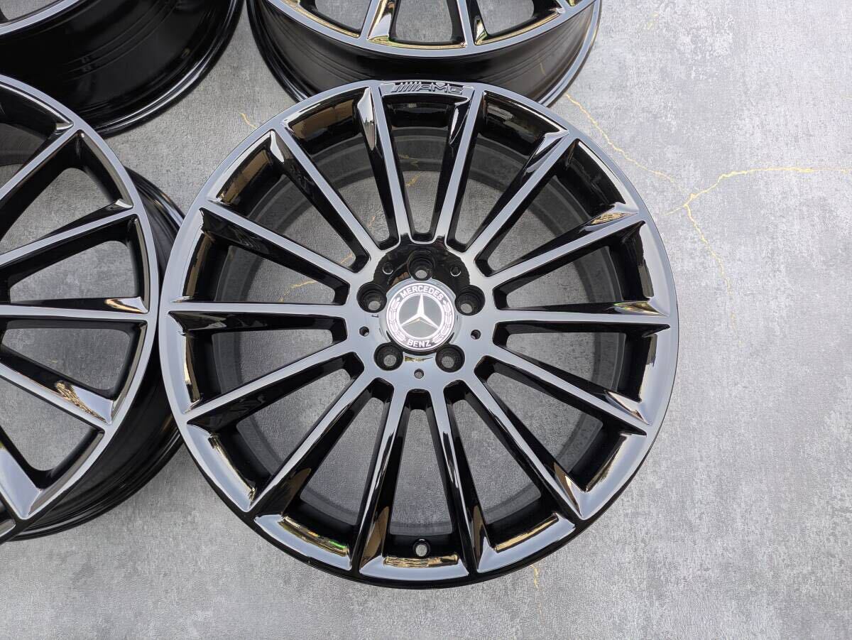 メルセデスベンツ AMG W213 Eクラス 純正 20インチ 8J +43 / 9J +49 PCD112 グロスブラック 4本