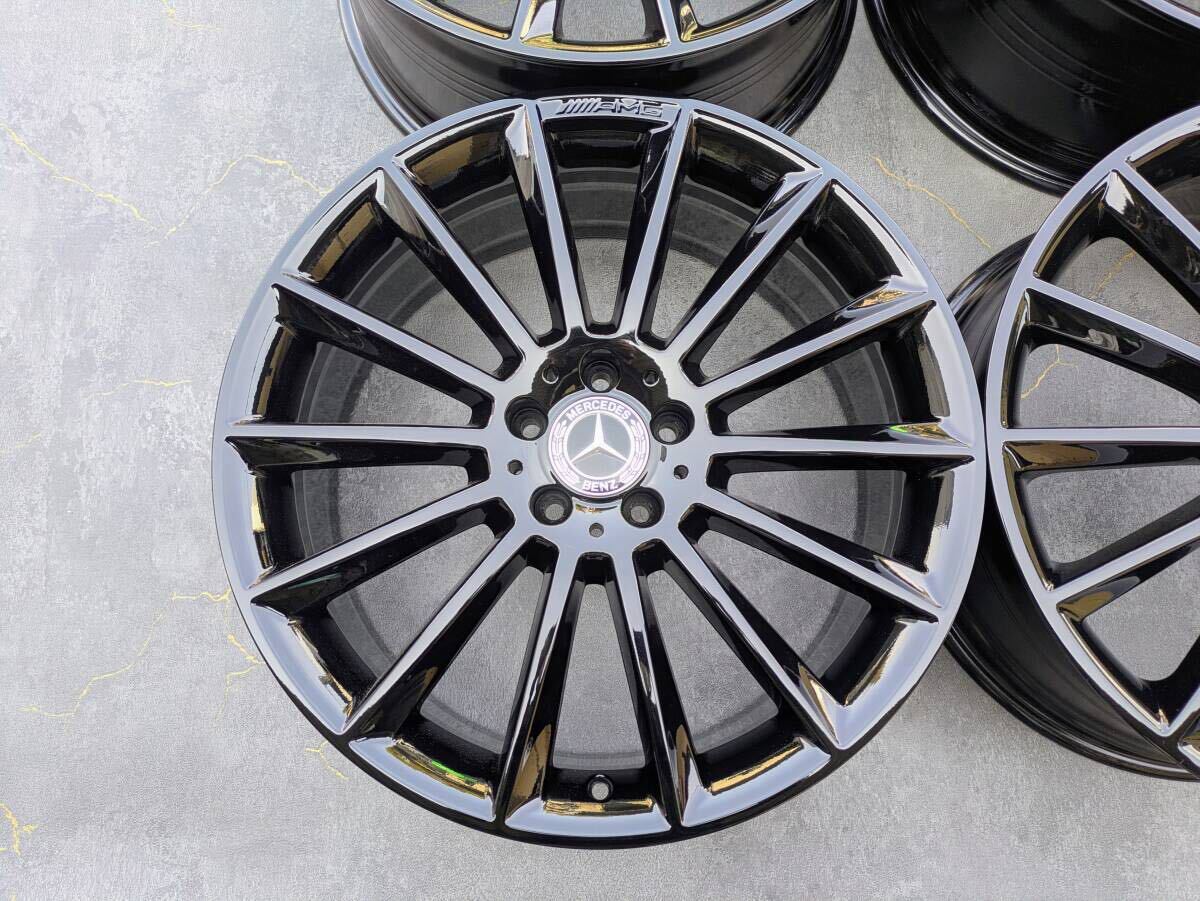 メルセデスベンツ AMG W213 Eクラス 純正 20インチ 8J +43 / 9J +49 PCD112 グロスブラック 4本