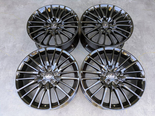 レクサス LS460 Fスポーツ BBS製 RV748 純正 19インチ 8J +35 PCD120 グロスブラック 4本