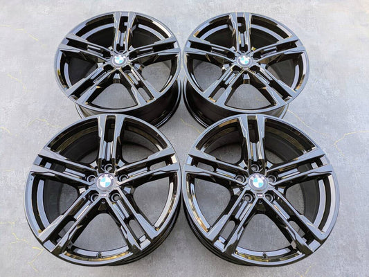BMW F40 1シリーズ F44 2シリーズ Mスポーツ ダブルスポーク スタイリング 819M 純正 18インチ 8J +57 PCD112 グロスブラック 4本