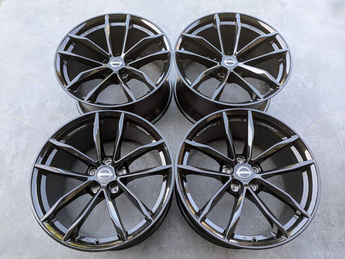 NISSAN RZ34 フェアレディZ バージョン ST RAYS製 鍛造 純正 19インチ 9.5J +40 / 10J +30 PCD114.3 グロスブラック 4本