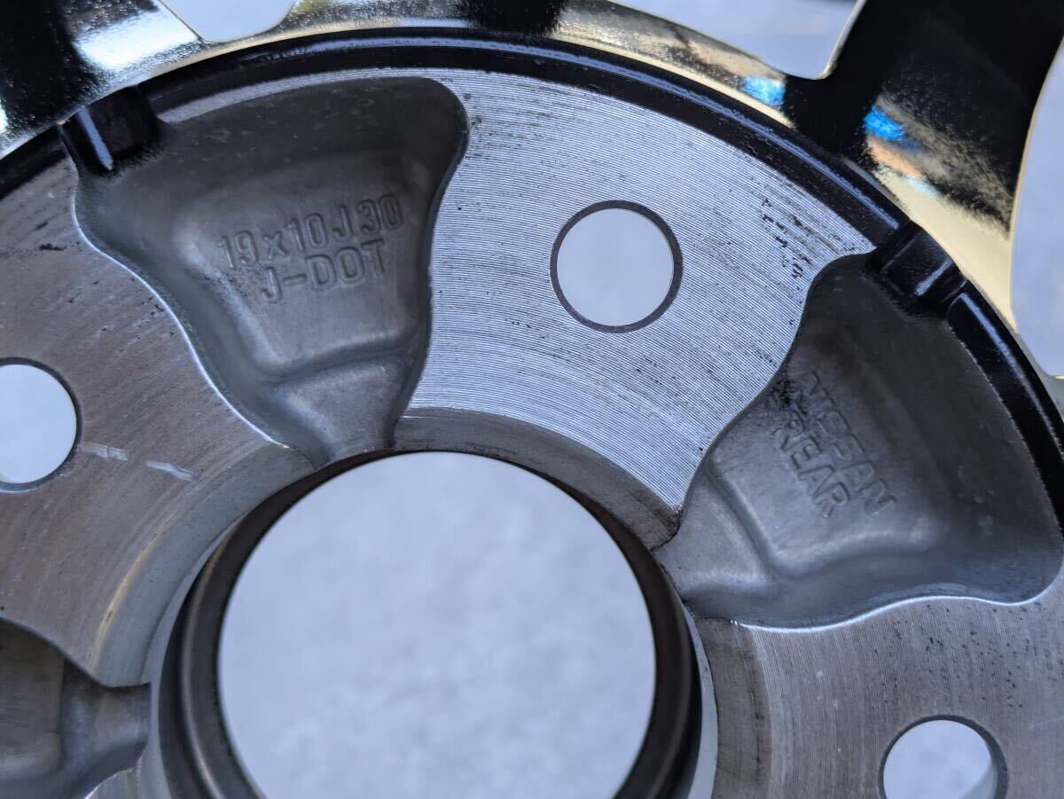 NISSAN RZ34 フェアレディZ バージョン ST RAYS製 鍛造 純正 19インチ 9.5J +40 / 10J +30 PCD114.3 グロスブラック 4本