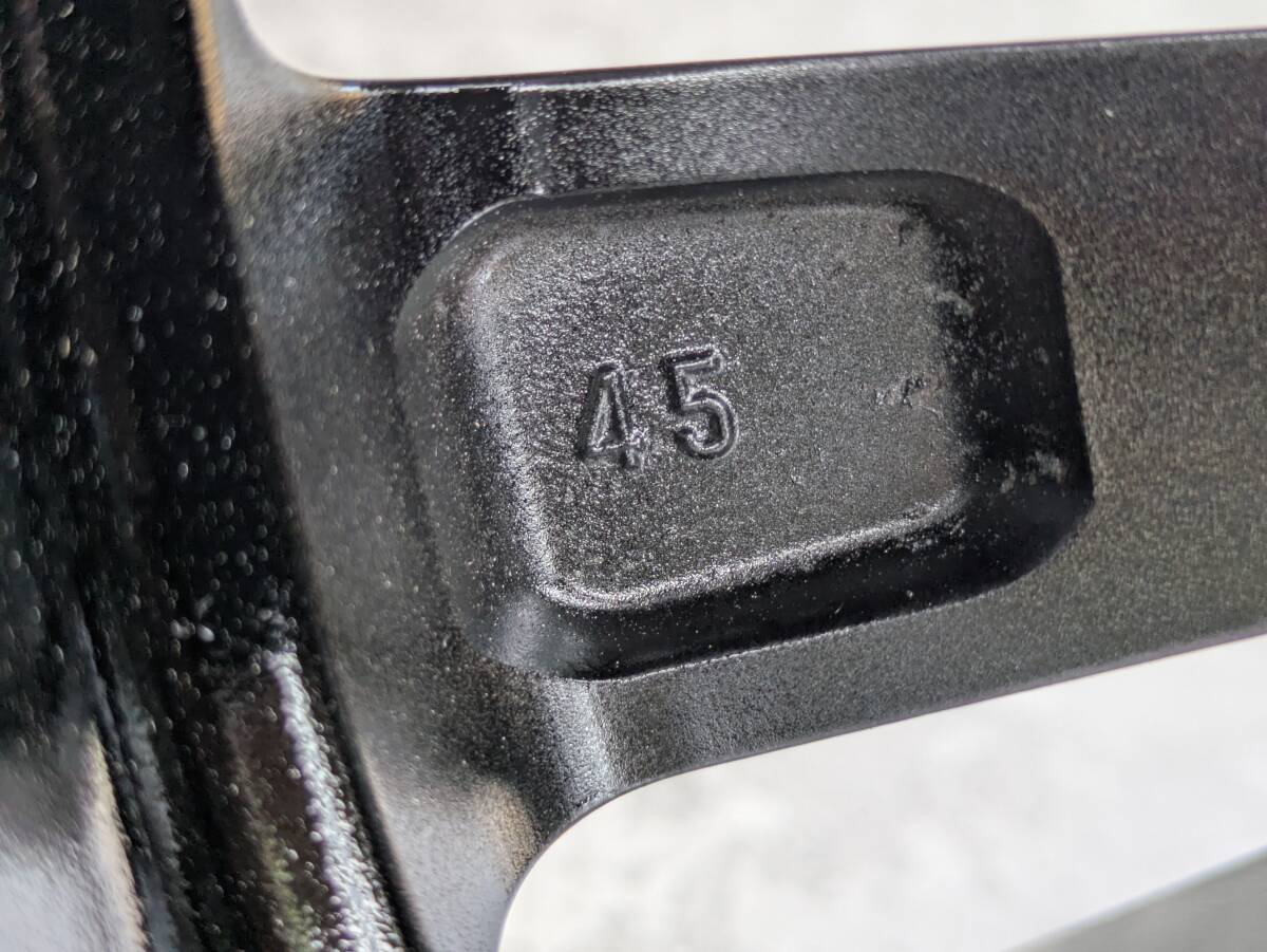 トヨタ 220系 クラウン エグゼクティブ 純正 18インチ 8J +45 PCD114.3 グロスブラック 4本