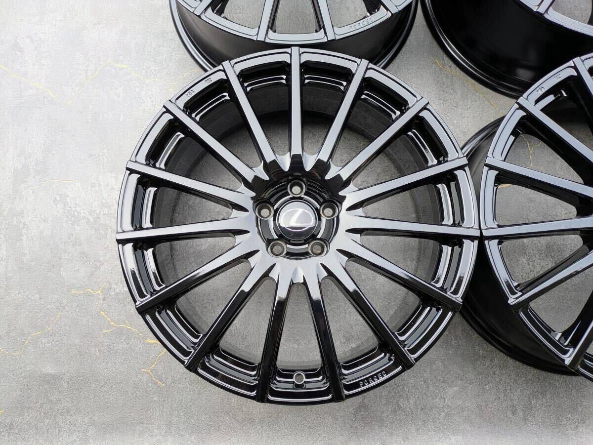 レクサス CT Fスポーツ TRD BBS製 鍛造 純正 18インチ 7.5J ＋45 PCD100 グロスブラック 4本