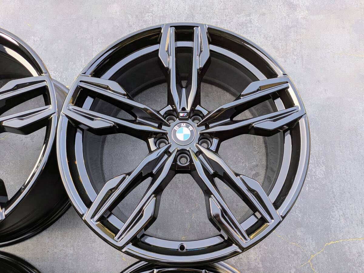 BMW G01 X3 G02 X4 Mスポーツ ダブルスポーク スタイリング 718M 純正 21インチ 8.5J +30 / 9.5J +43 PCD112 グロスブラック 4本