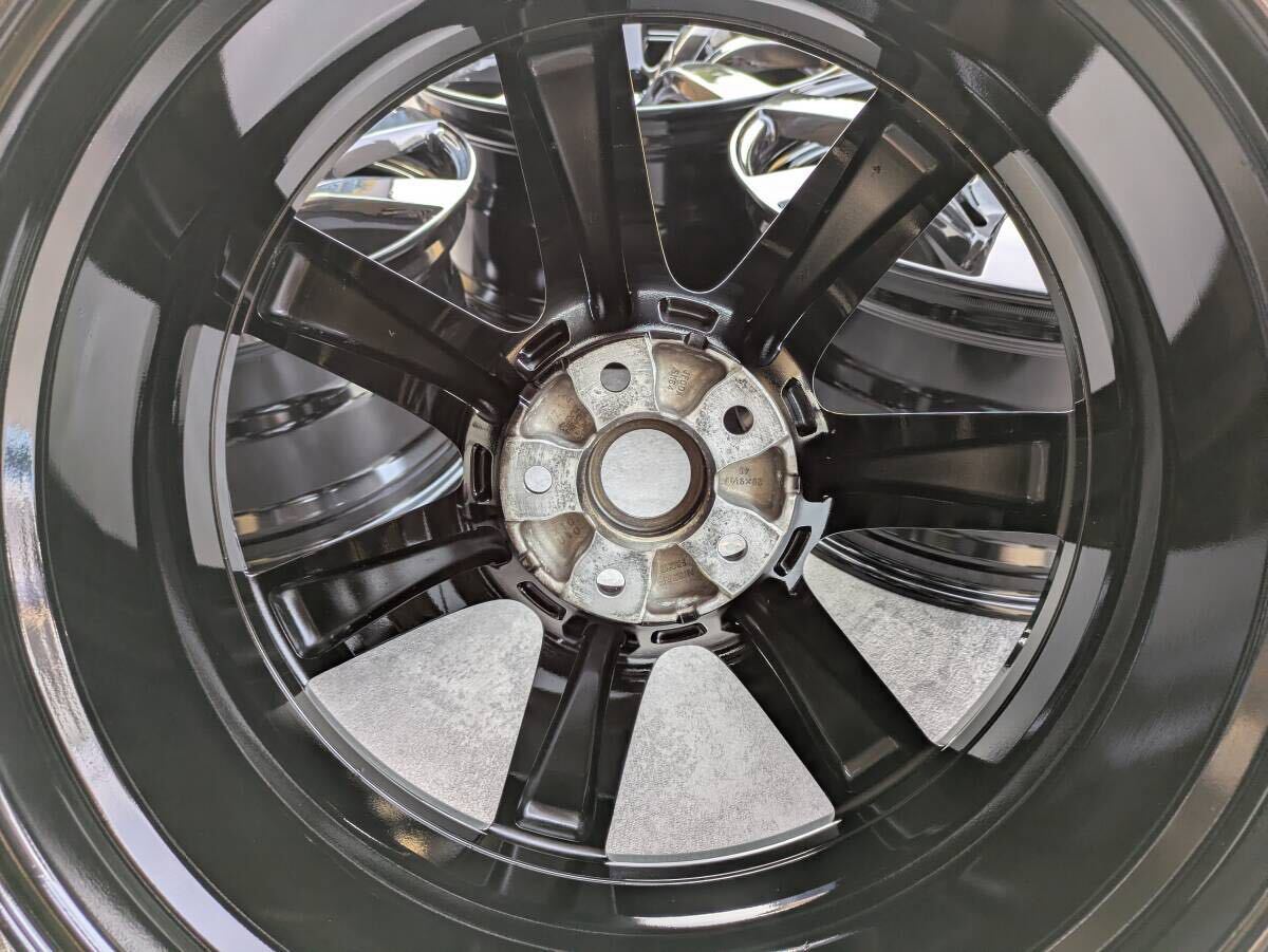 NISSAN R35 GTR GT-R レイズ製 鍛造 純正 20インチ 9.5J +45 / 10.5J +25 PCD114.3 グロスブラック 4本