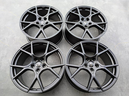 ルノー メガーヌ RS ウルティム 純正 19インチ 8.5J +54 PCD114.3 サテンブラック 4本