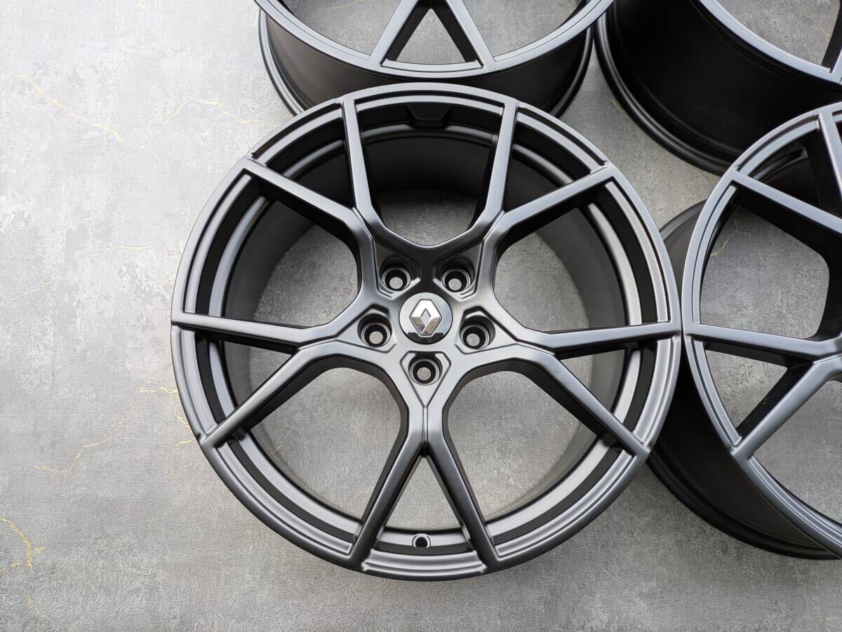ルノー メガーヌ RS ウルティム 純正 19インチ 8.5J +54 PCD114.3 サテンブラック 4本