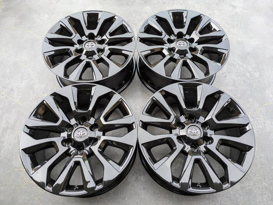 トヨタ 150系 後期 ランクル プラド TZ-G 純正 19インチ 7.5J +25 PCD139.7 グロスブラック 4本