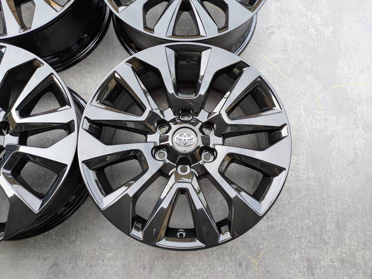 トヨタ 150系 後期 ランクル プラド TZ-G 純正 19インチ 7.5J +25 PCD139.7 グロスブラック 4本