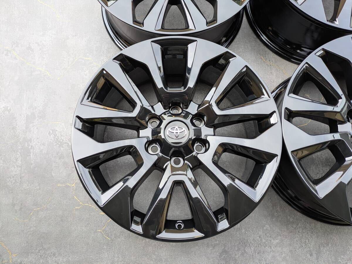 トヨタ 150系 後期 ランクル プラド TZ-G 純正 19インチ 7.5J +25 PCD139.7 グロスブラック 4本