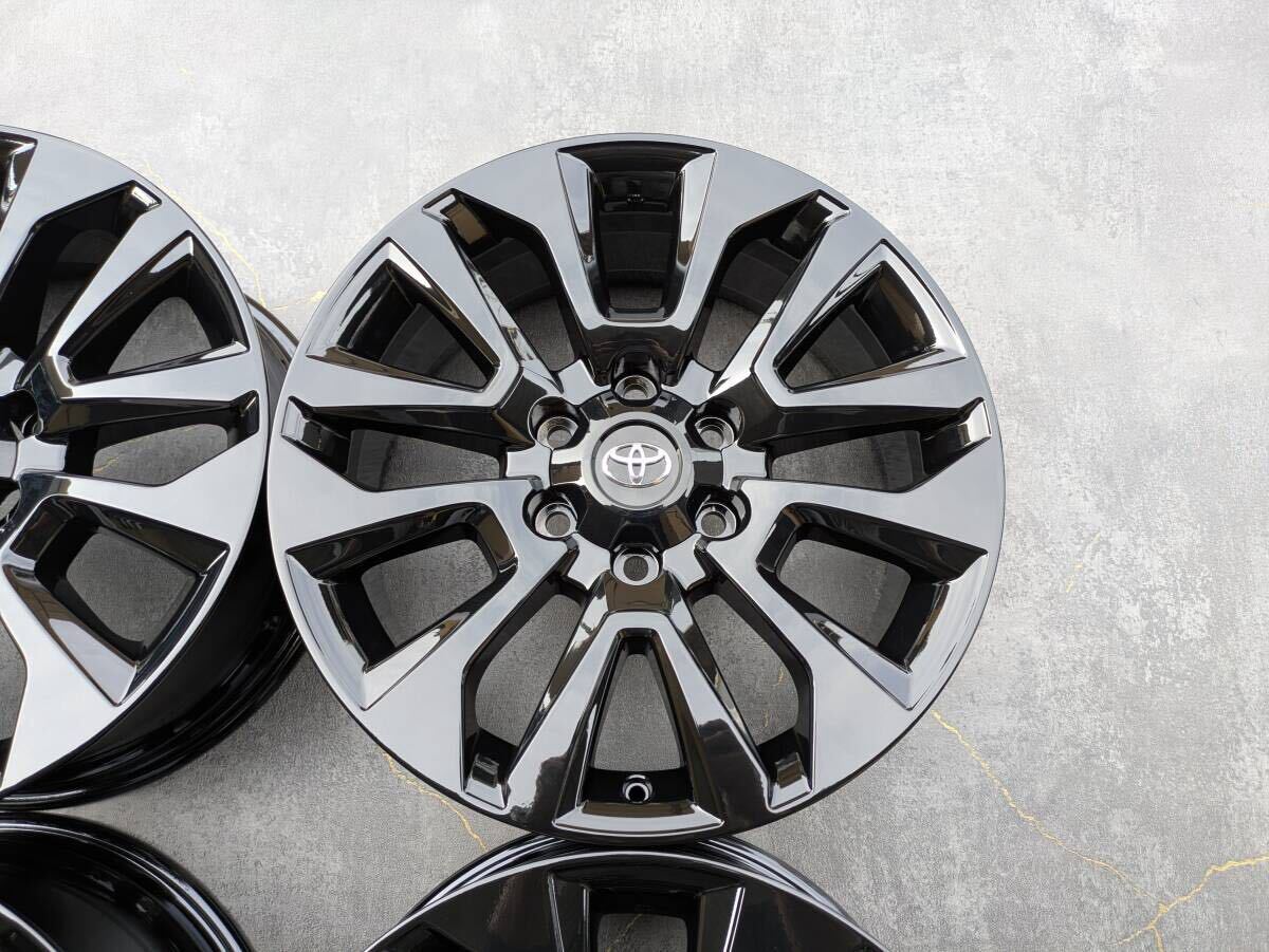 トヨタ 150系 後期 ランクル プラド TZ-G 純正 19インチ 7.5J +25 PCD139.7 グロスブラック 4本