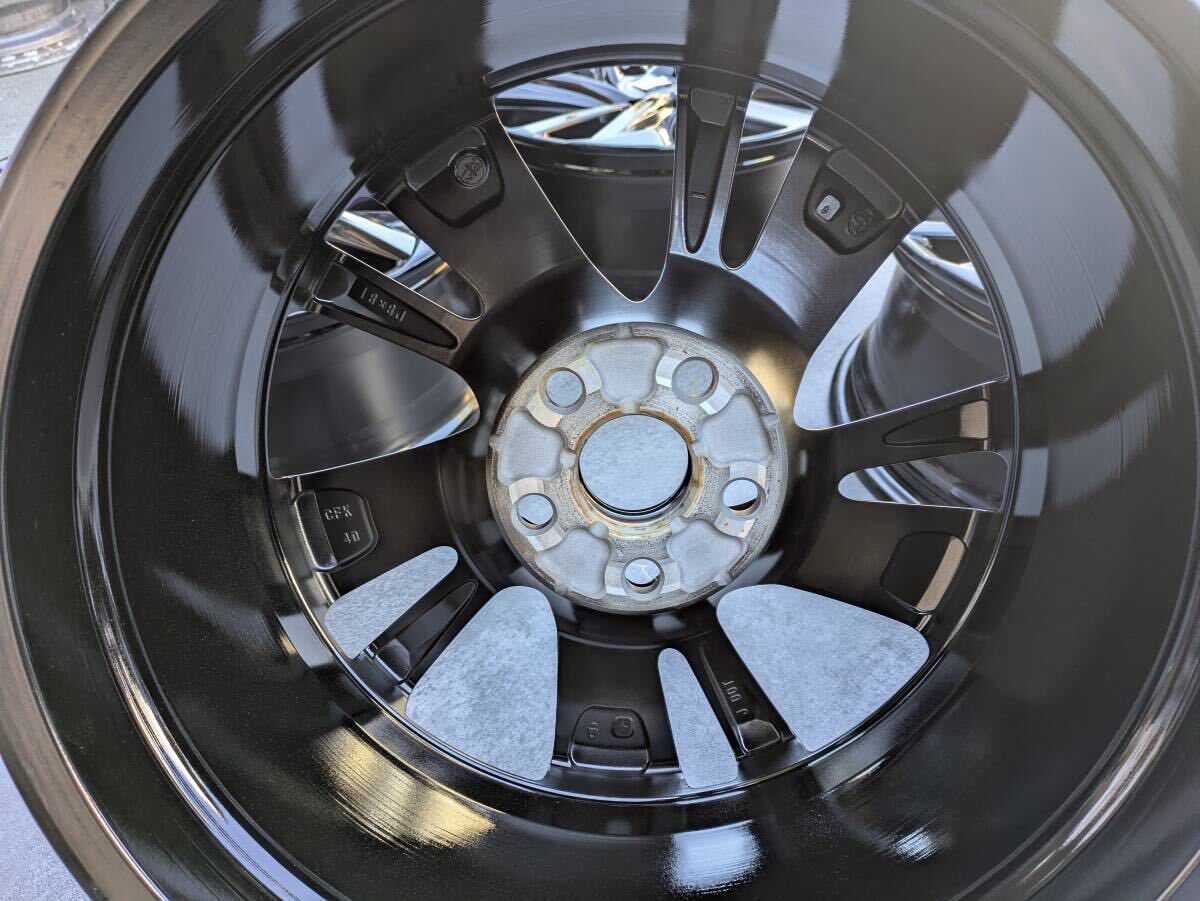 トヨタ 220系 クラウン RS アドバンス 純正 18インチ 8J +40 PCD114.3 グロスブラック 4本