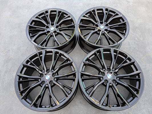 BMW G15 G16 8シリーズ Mパフォーマンス ダブルスポーク スタイリング 786M 鍛造 純正OP 19インチ 8J +30 PCD112 グロスブラック 4本
