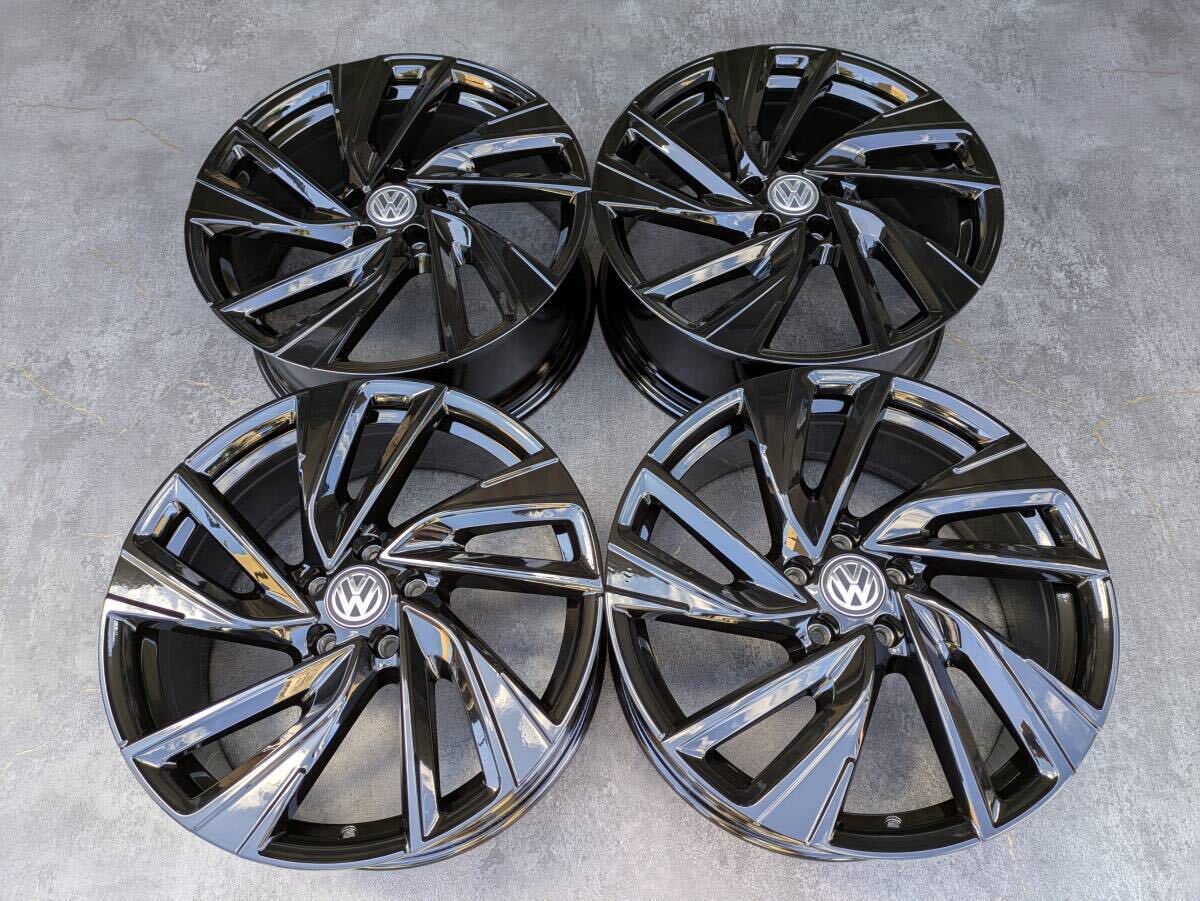 VW フォルクスワーゲン ゴルフ8 純正 19インチ 8J +50 PCD112 グロスブラック 4本