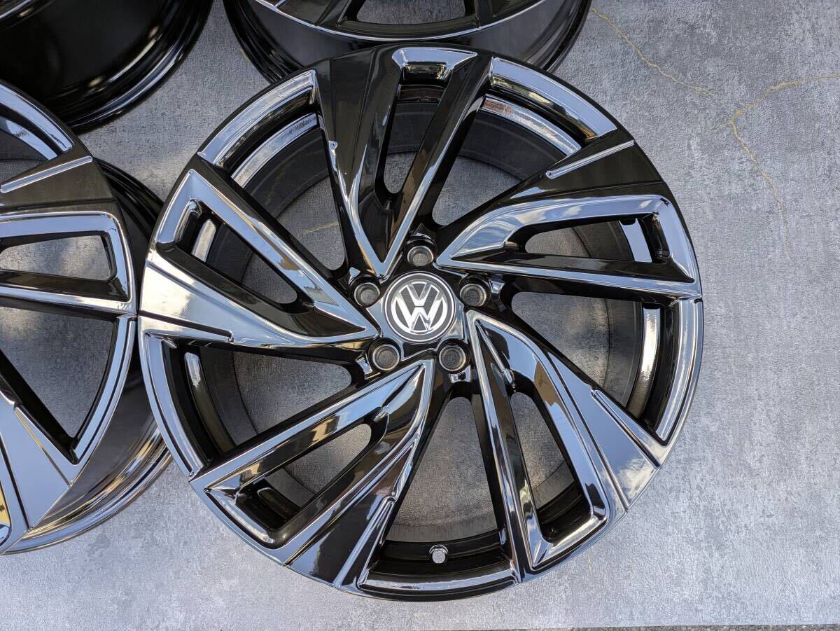 VW フォルクスワーゲン ゴルフ8 純正 19インチ 8J +50 PCD112 グロスブラック 4本