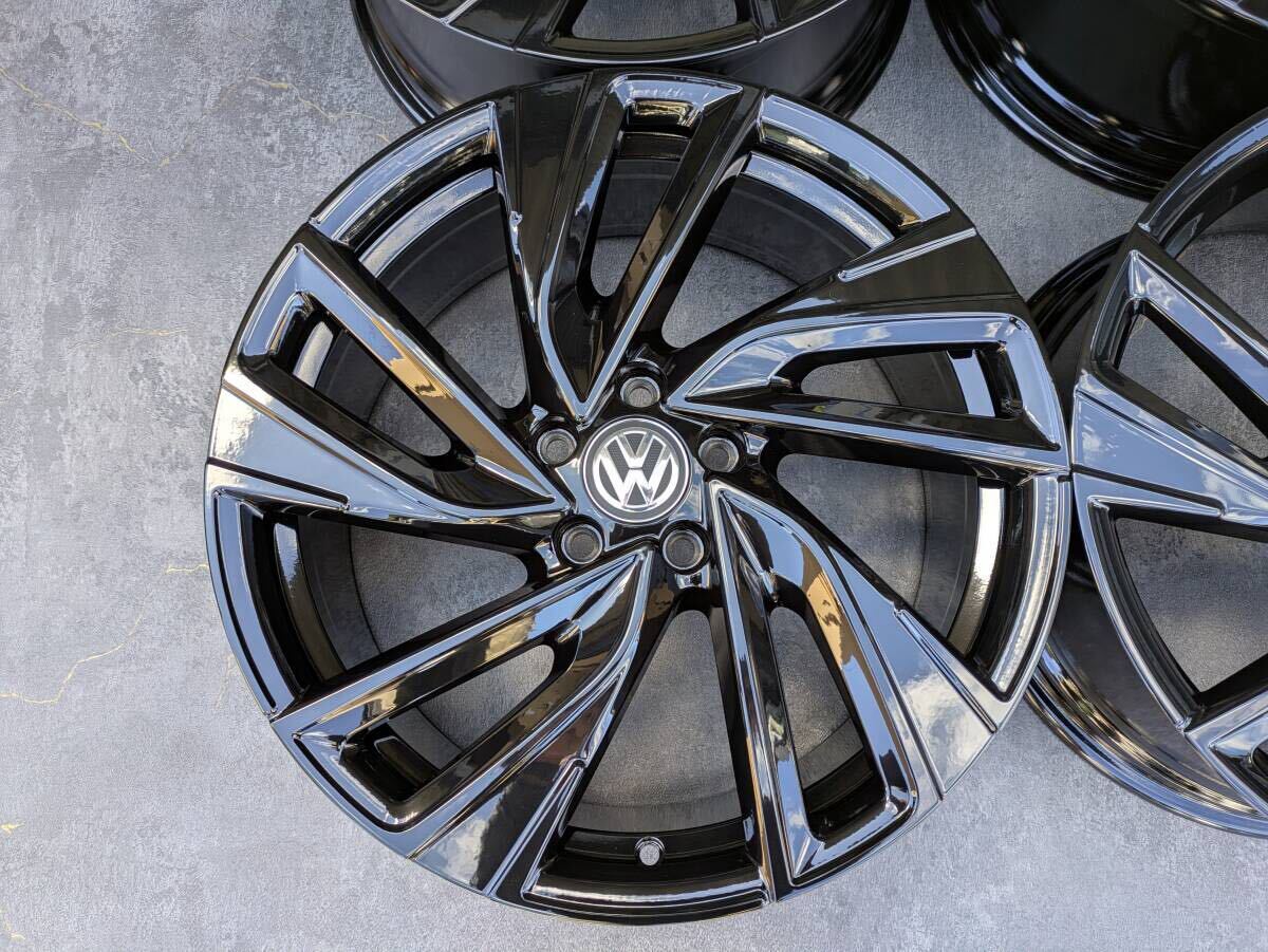 VW フォルクスワーゲン ゴルフ8 純正 19インチ 8J +50 PCD112 グロスブラック 4本