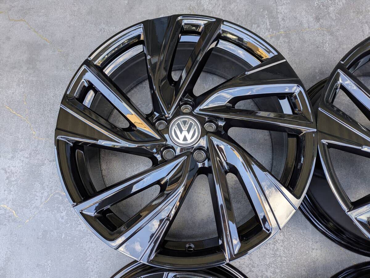 VW フォルクスワーゲン ゴルフ8 純正 19インチ 8J +50 PCD112 グロスブラック 4本