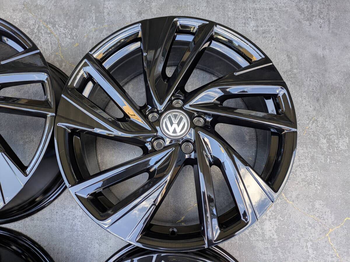 VW フォルクスワーゲン ゴルフ8 純正 19インチ 8J +50 PCD112 グロスブラック 4本