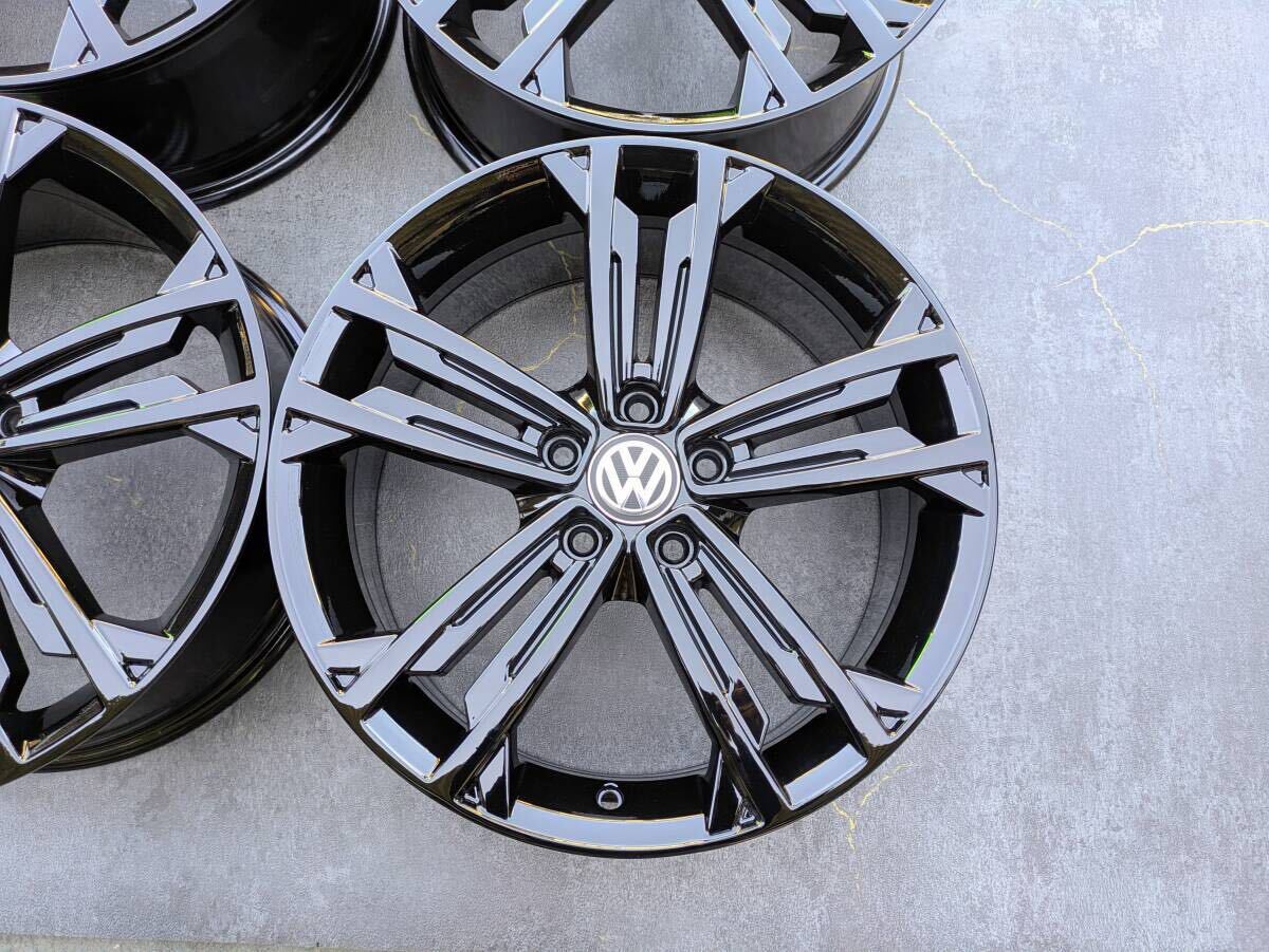 VW フォルクスワーゲン ゴルフ7 GTI ダイナミック 純正 18インチ 7.5J +49 PCD112 グロスブラック 4本