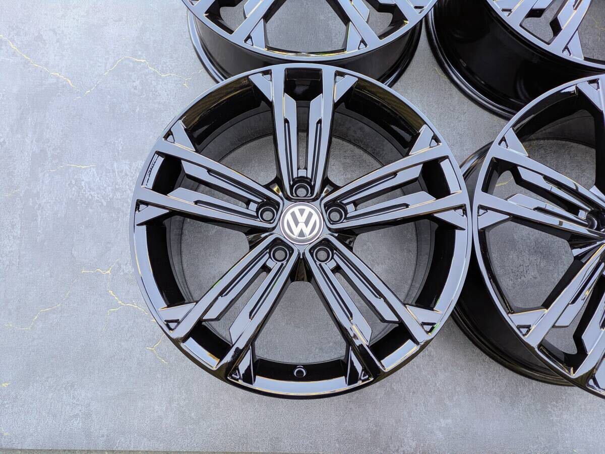 VW フォルクスワーゲン ゴルフ7 GTI ダイナミック 純正 18インチ 7.5J +49 PCD112 グロスブラック 4本