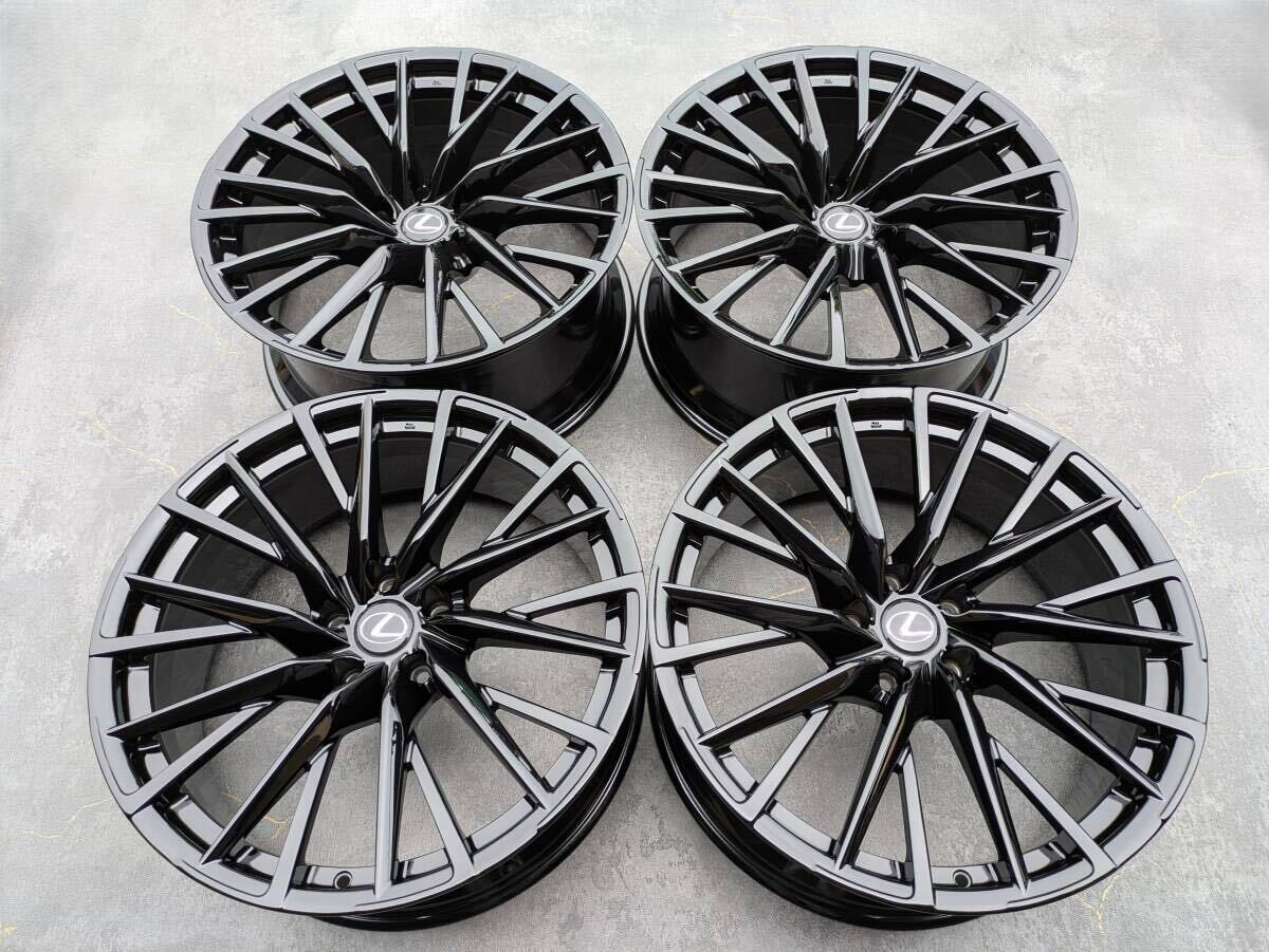 レクサス LC 500h 500 鍛造 純正 21インチ 8.5J +25 / 9.5J +25 PCD120 グロスブラック 4本