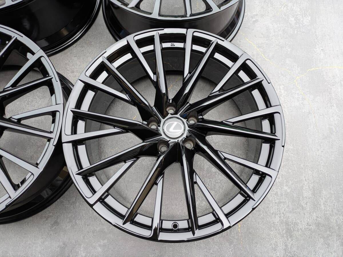 レクサス LC 500h 500 鍛造 純正 21インチ 8.5J +25 / 9.5J +25 PCD120 グロスブラック 4本