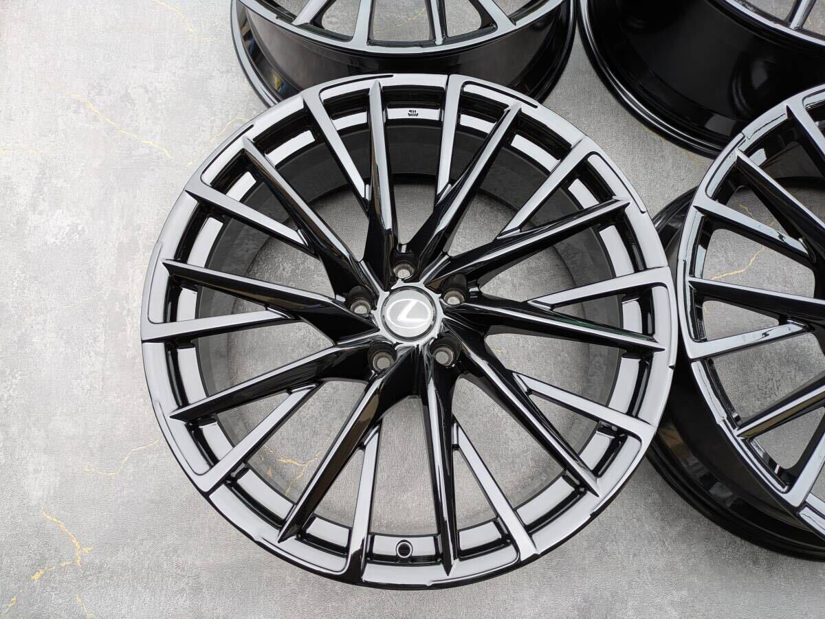 レクサス LC 500h 500 鍛造 純正 21インチ 8.5J +25 / 9.5J +25 PCD120 グロスブラック 4本