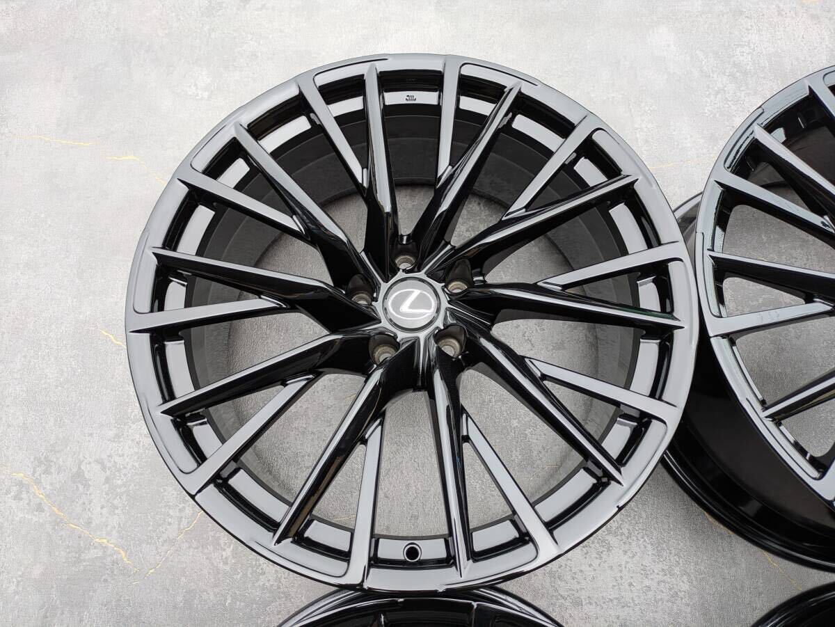 レクサス LC 500h 500 鍛造 純正 21インチ 8.5J +25 / 9.5J +25 PCD120 グロスブラック 4本