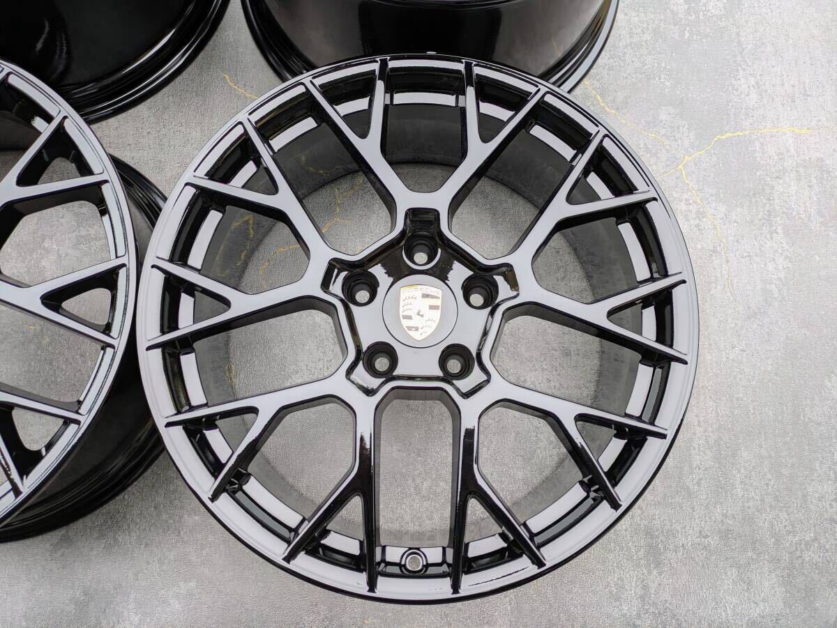 ポルシェ 992 カレラ RS スパイダー 純正OP 20インチ 8.5J +53 / 21インチ 11.5J +67 PCD130 グロスブラック 4本