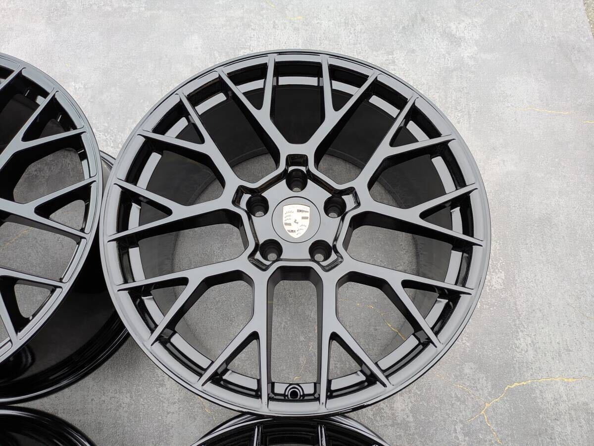 ポルシェ 992 カレラ RS スパイダー 純正OP 20インチ 8.5J +53 / 21インチ 11.5J +67 PCD130 グロスブラック 4本