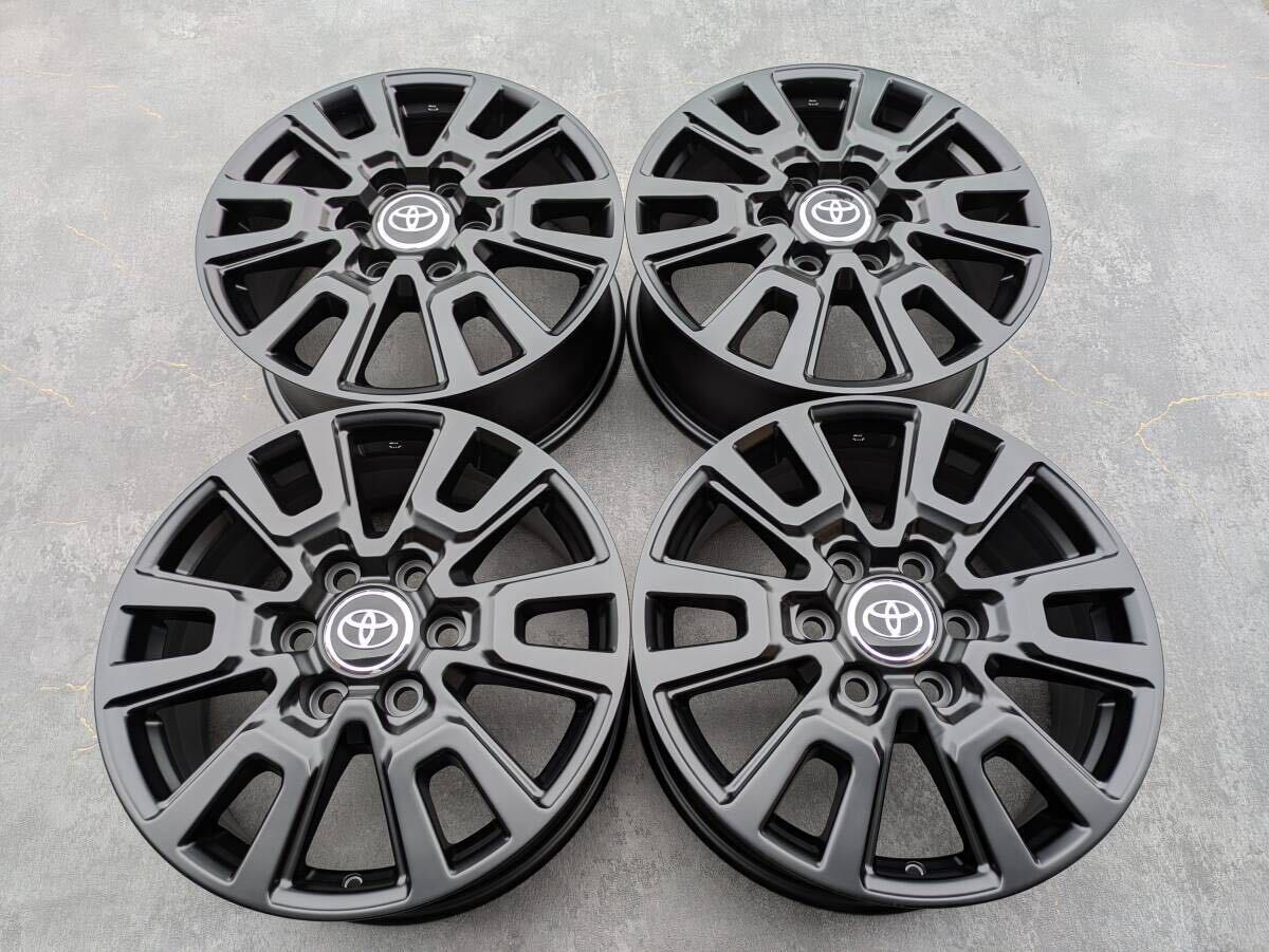 トヨタ ランドクルーザー ランクル250 純正 18インチ 7J +70 PCD139.7 サテンブラック 4本