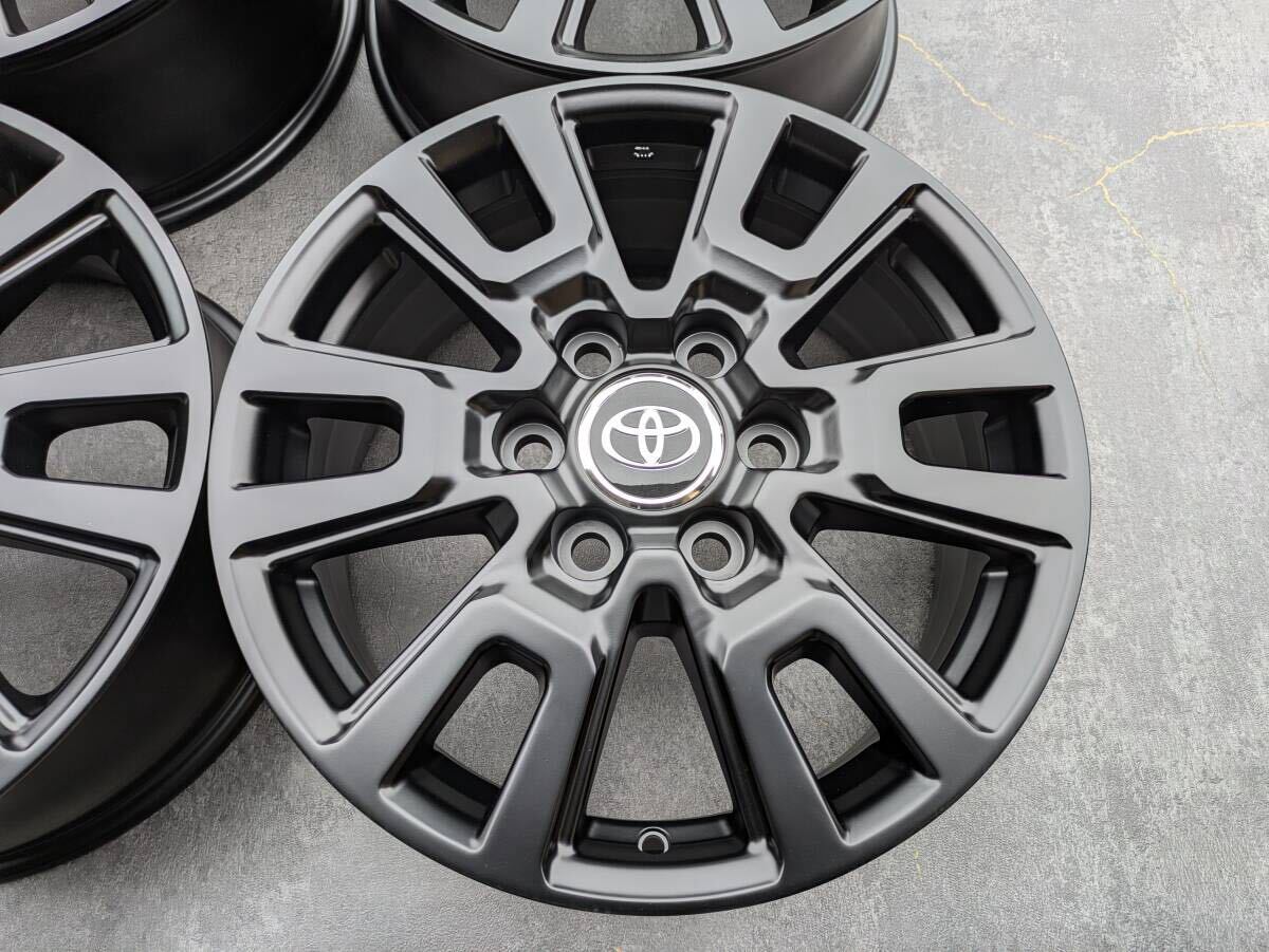 トヨタ ランドクルーザー ランクル250 純正 18インチ 7J +70 PCD139.7 サテンブラック 4本