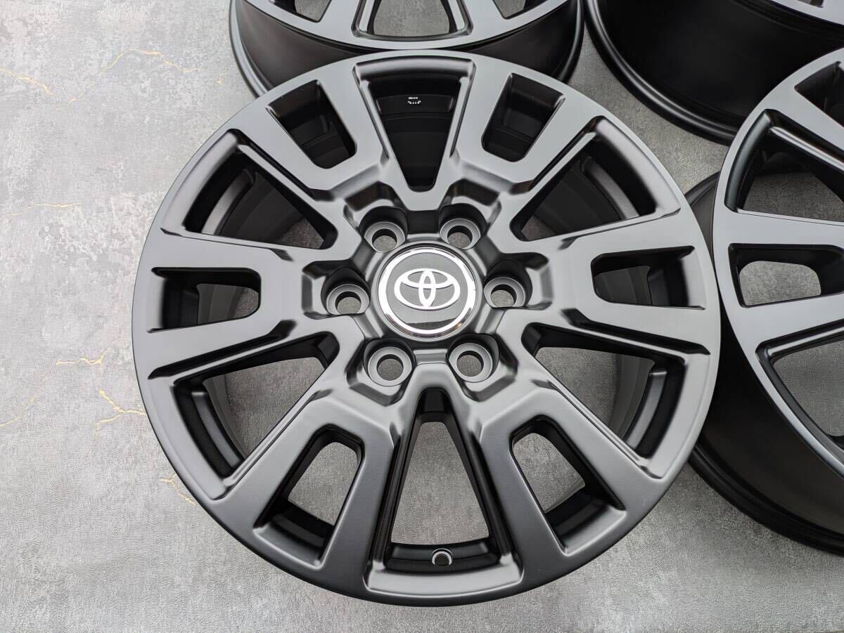 トヨタ ランドクルーザー ランクル250 純正 18インチ 7J +70 PCD139.7 サテンブラック 4本