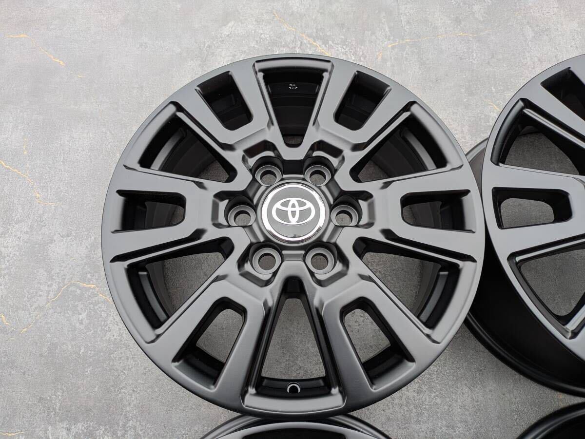 トヨタ ランドクルーザー ランクル250 純正 18インチ 7J +70 PCD139.7 サテンブラック 4本
