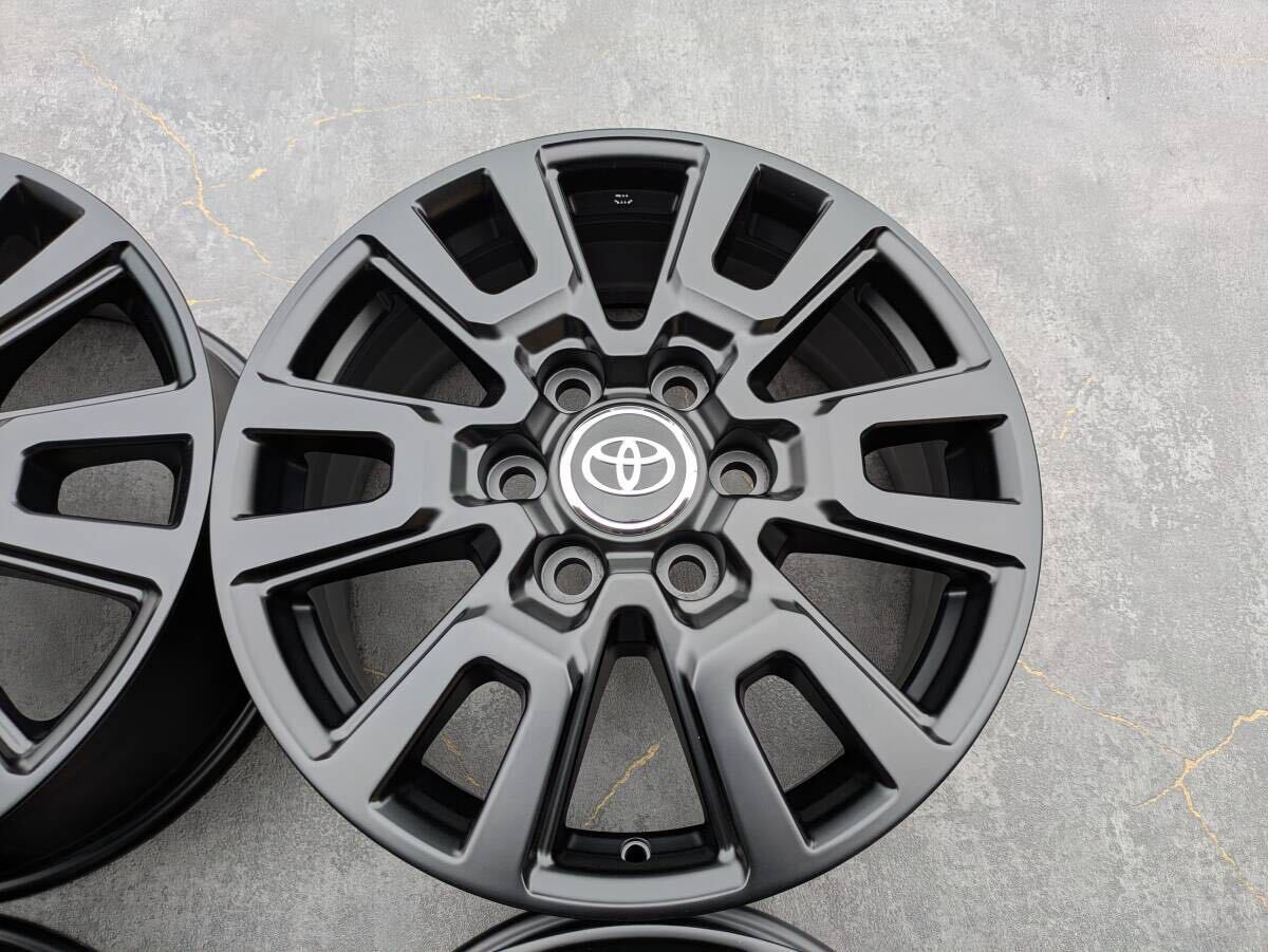トヨタ ランドクルーザー ランクル250 純正 18インチ 7J +70 PCD139.7 サテンブラック 4本