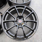 スバル STI パフォーマンス RAYS製 鍛造 純正 18インチ 8J +53 PCD114.3 グロスブラック 4本