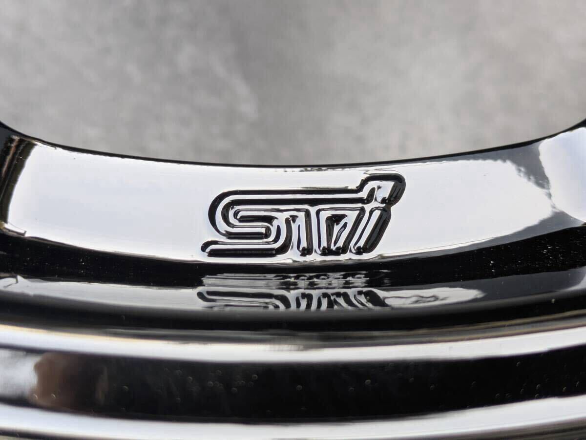 スバル STI パフォーマンス RAYS製 鍛造 純正 18インチ 8J +53 PCD114.3 グロスブラック 4本