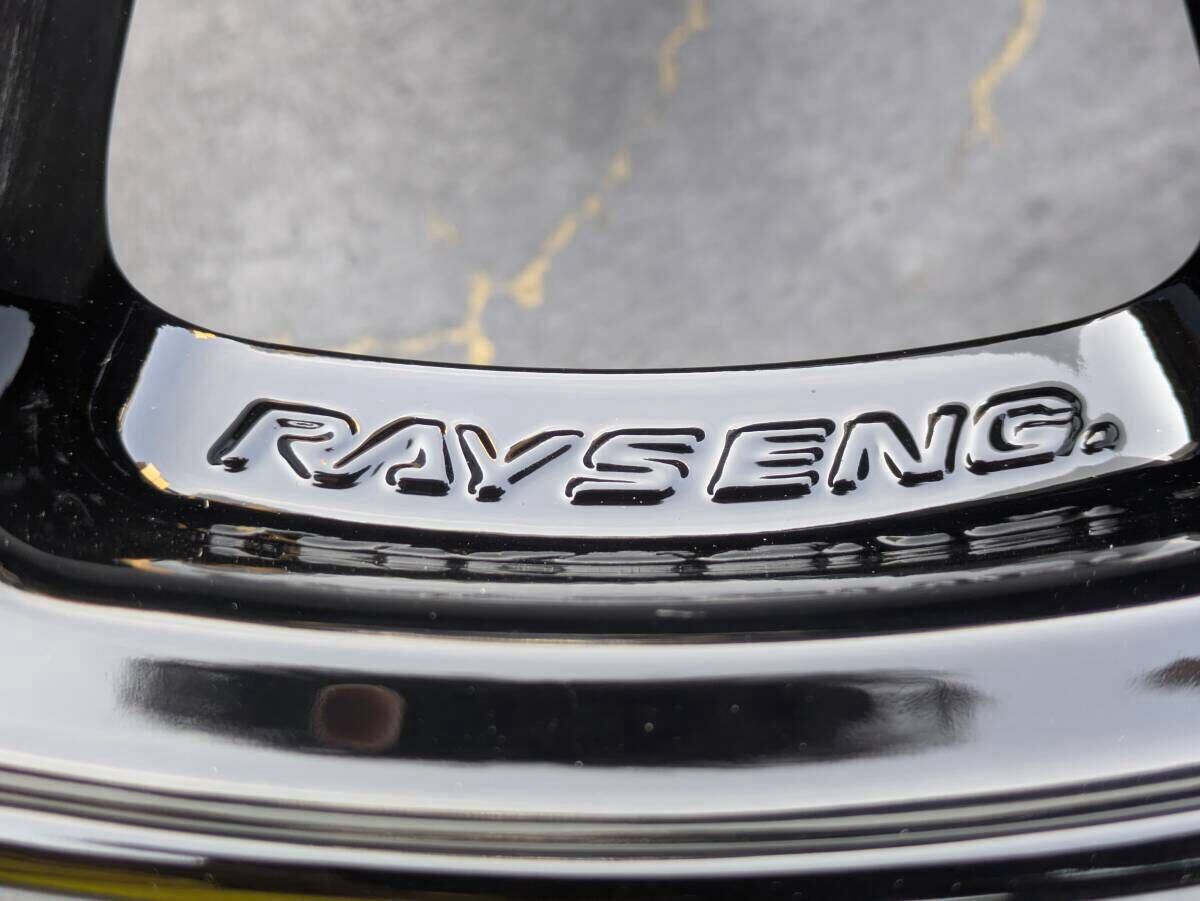 スバル STI パフォーマンス RAYS製 鍛造 純正 18インチ 8J +53 PCD114.3 グロスブラック 4本