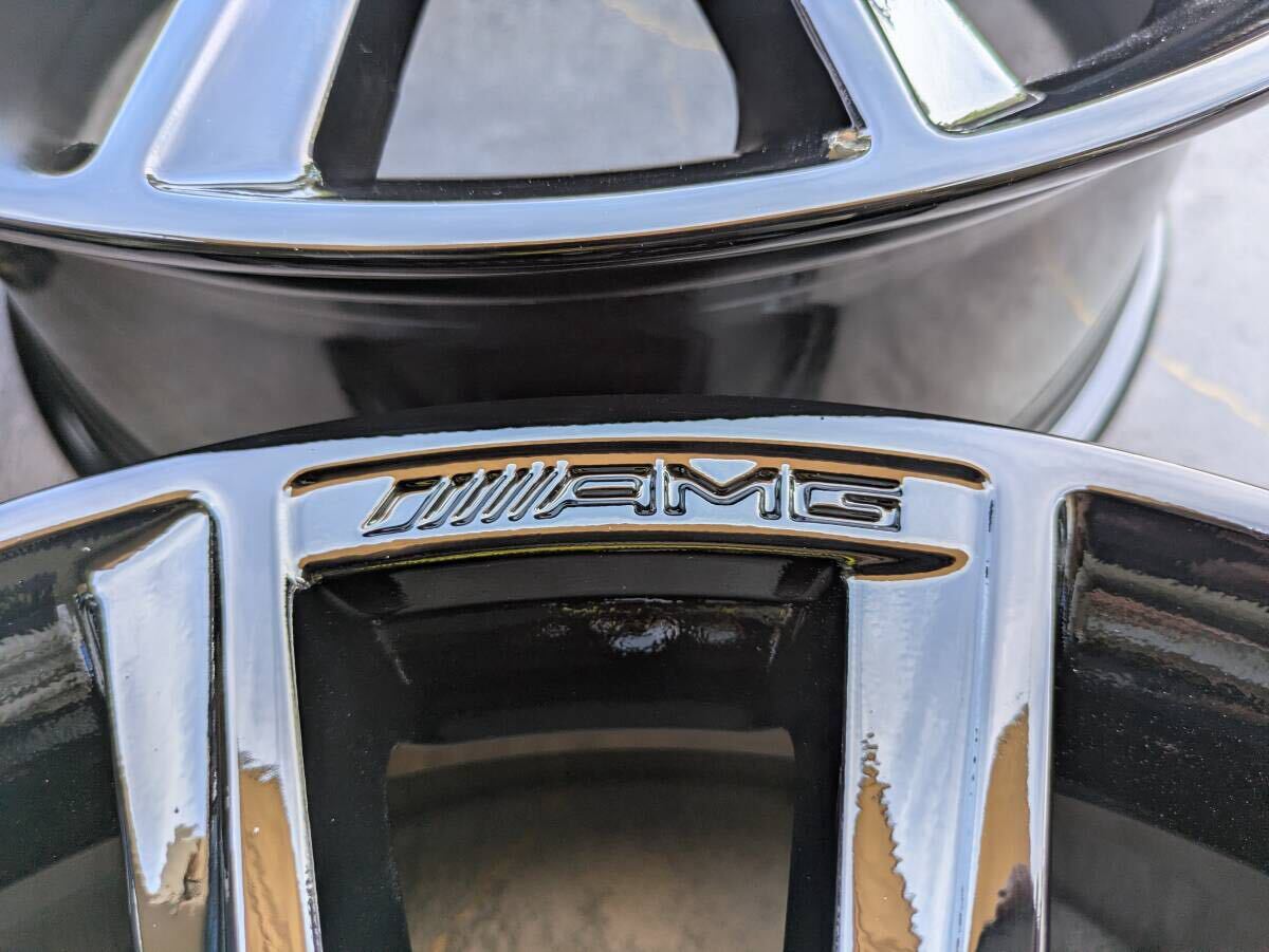 メルセデスベンツ AMG W205 Cクラス 純正 19インチ 7.5J +33 / 8.5J +52 PCD112 グロスブラック 4本