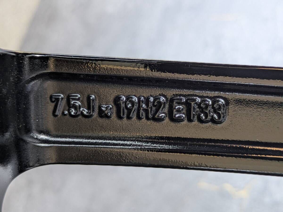 メルセデスベンツ AMG W205 Cクラス 純正 19インチ 7.5J +33 / 8.5J +52 PCD112 グロスブラック 4本