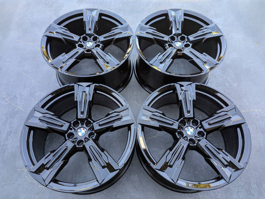BMW G45 X3 M50 Mスポーツ 純正 スタースポーク スタイリング 1037M 21インチ 9J +24 / 10.5J +44 PCD112 グロスブラック 4本