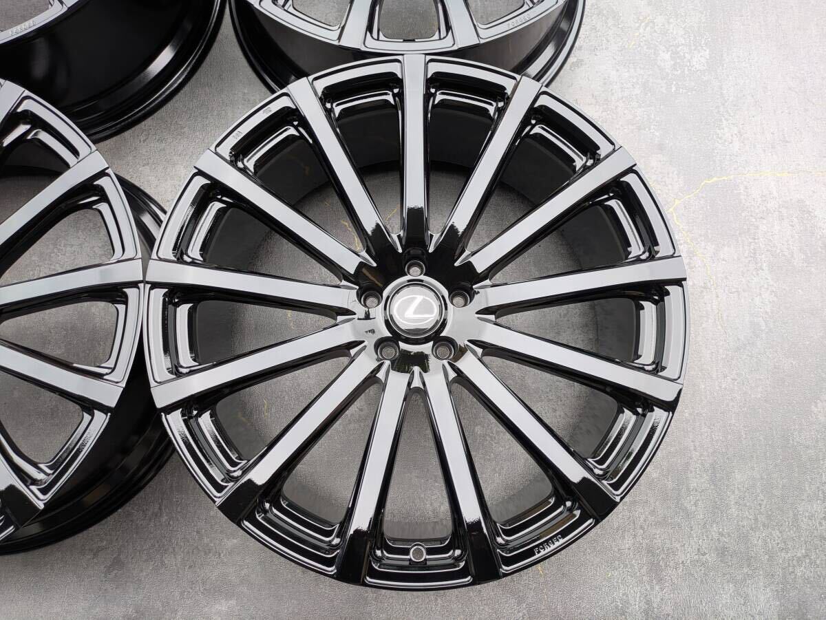 レクサス RX TRD 鍛造 純正OP 22インチ 9J +30 PCD114.3 グロスブラック 4本
