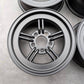 旧車 当時物 シャドー shadow 14インチ 6J +15 PCD114.3 サテンブラック 4本