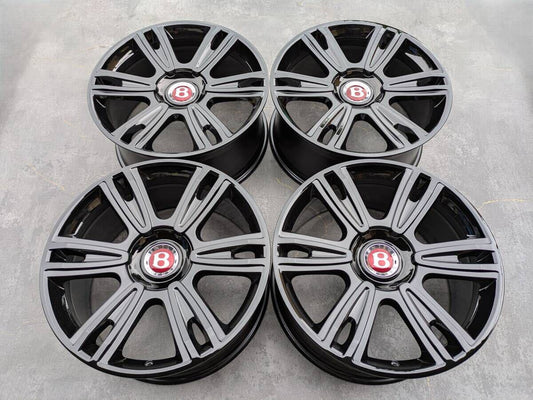 ベントレー コンチネンタルGT 純正 21インチ 9.5J +41 PCD112 グロスブラック 4本