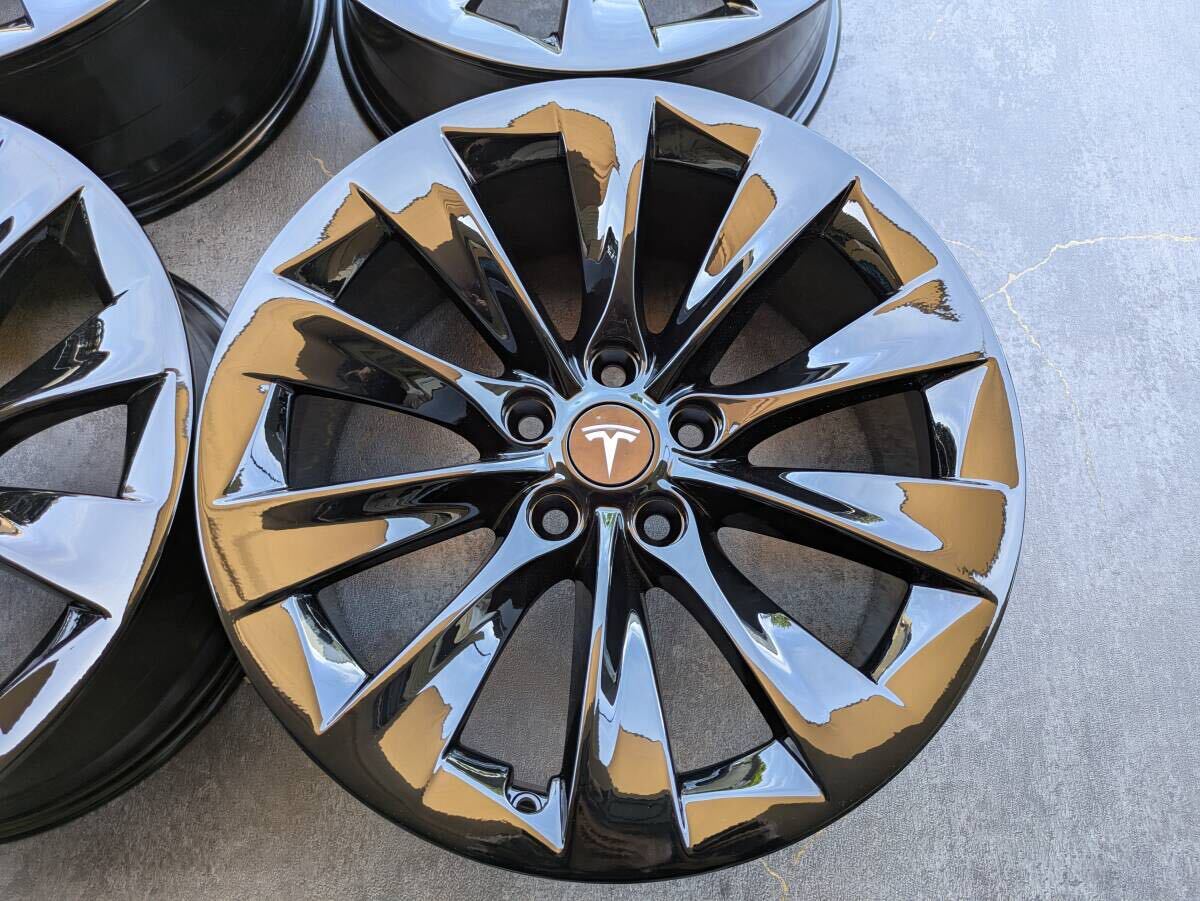 TESLA MODEL S テスラ モデル S 純正 19インチ 8J +40 PCD120 グロスブラック 4本