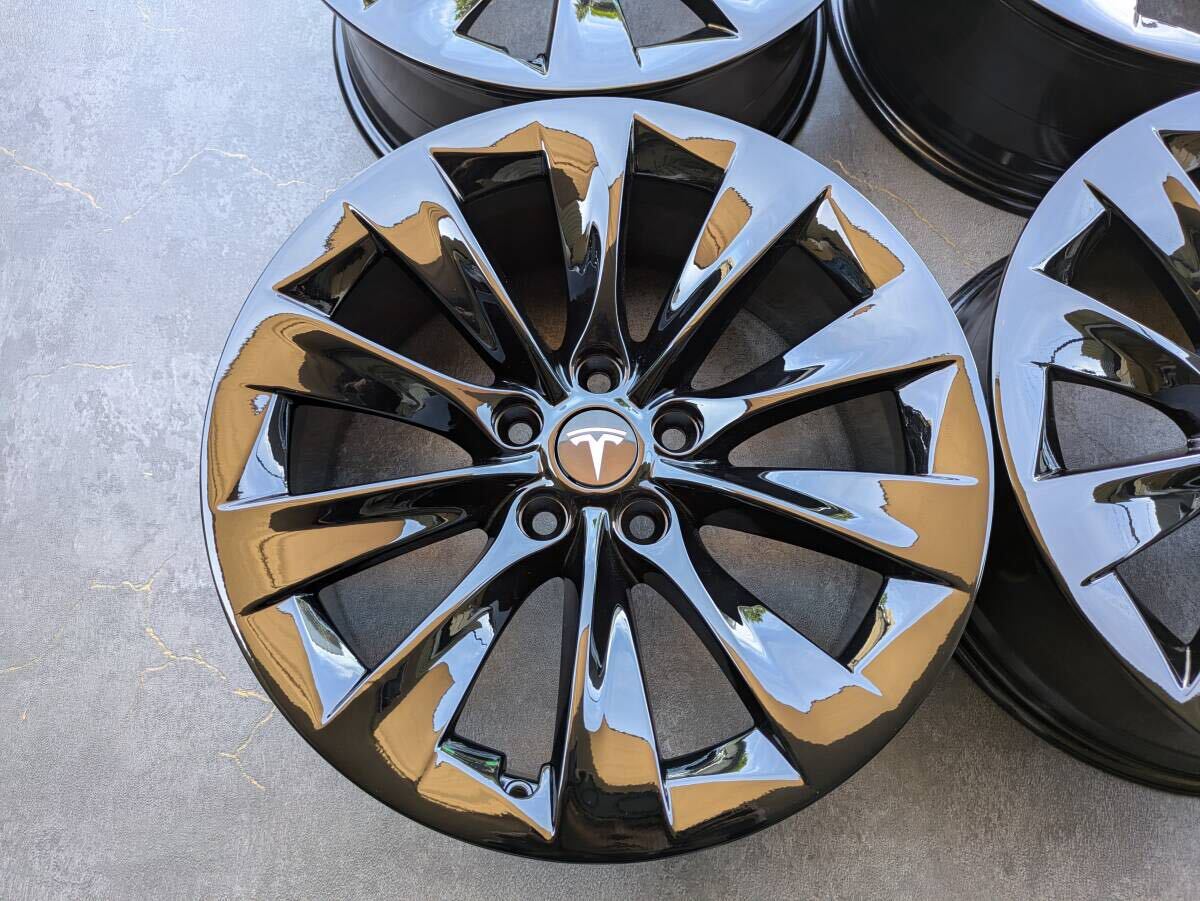 TESLA MODEL S テスラ モデル S 純正 19インチ 8J +40 PCD120 グロスブラック 4本