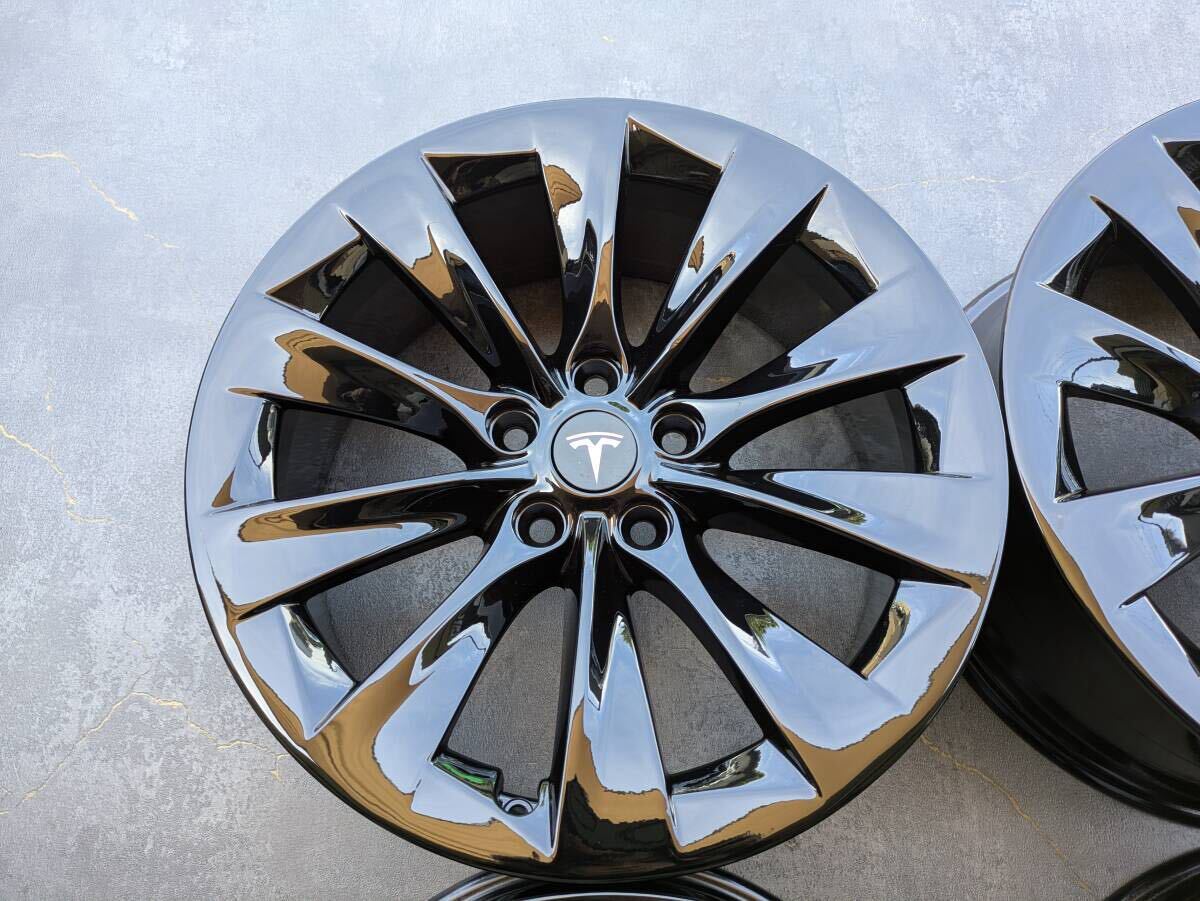 TESLA MODEL S テスラ モデル S 純正 19インチ 8J +40 PCD120 グロスブラック 4本