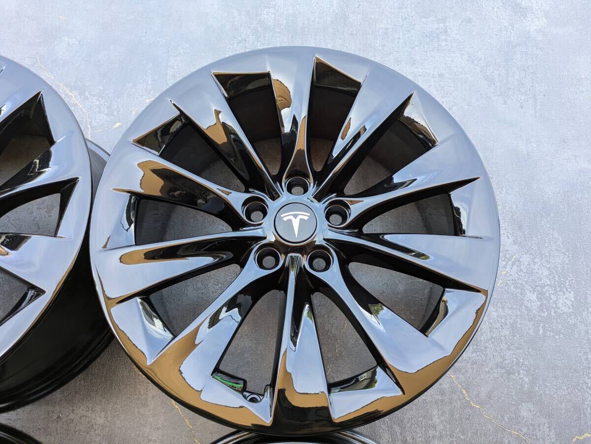 TESLA MODEL S テスラ モデル S 純正 19インチ 8J +40 PCD120 グロスブラック 4本